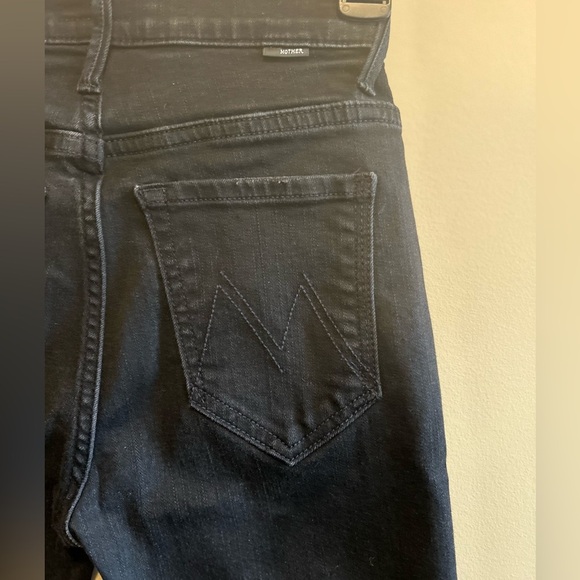 MOTHER | Insider Crop Two Step Fray, Black Wash, Women’s Size 24 - Picture 6 of 11